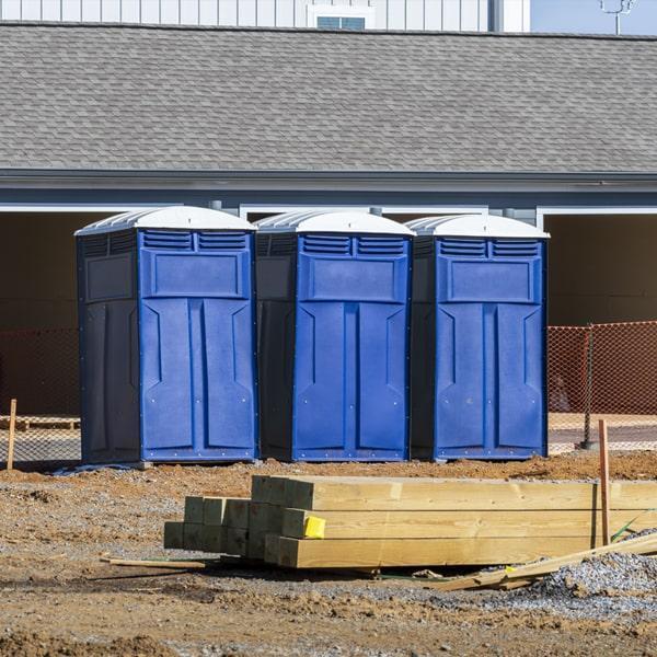 Heavy-duty construction site porta potty in Pittston, Pennsylvania